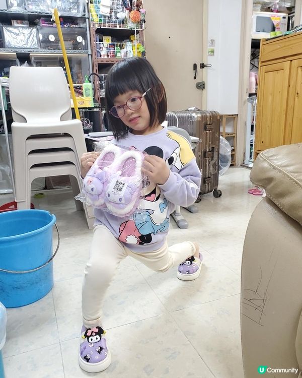 《Kuromi ~ 毛毛拖鞋開箱😈》