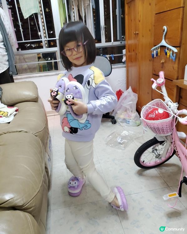 《Kuromi ~ 毛毛拖鞋開箱😈》