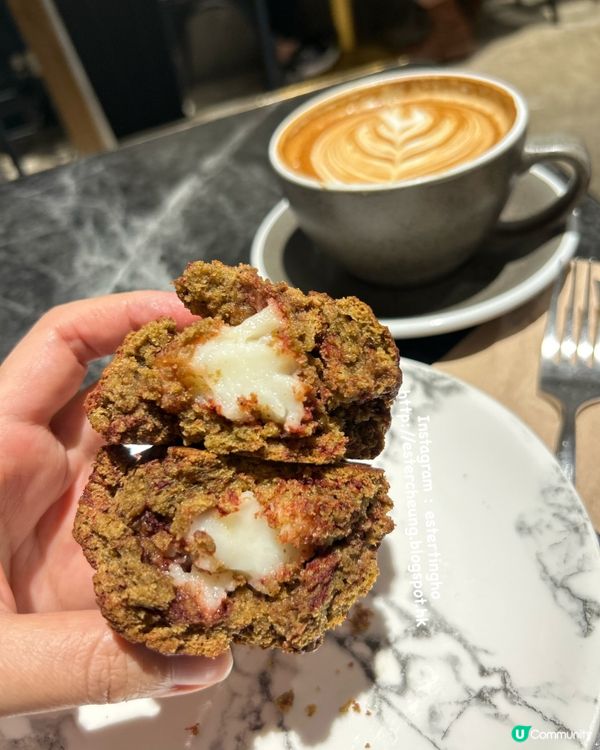 好好食嘅火山石 💕 焙茶麻糬鬆餅