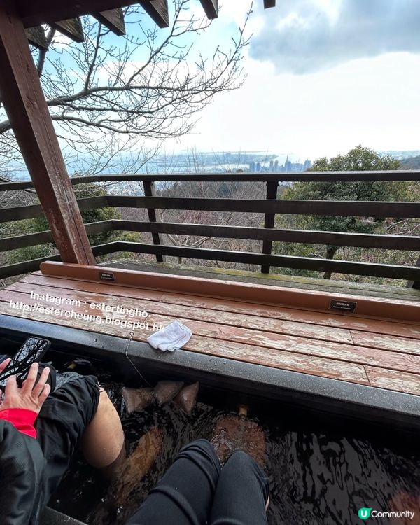 神戶布引香草園💕 搭乘空中纜車。欣賞神戶美景 ♨️ 泡香草足湯