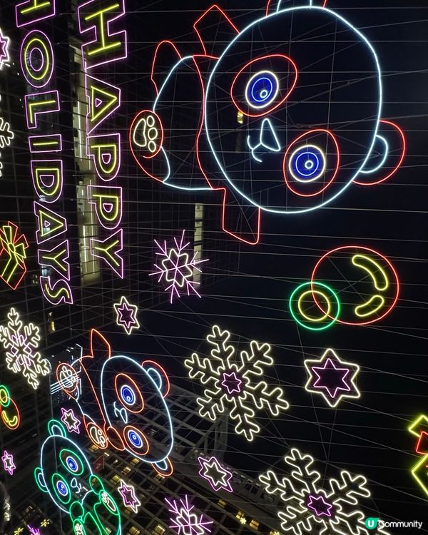 坐開篷巴士睇聖誕燈飾