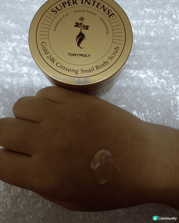 試用了tonymoly的蝸牛至尊修護 24K 純金人蔘身體保...