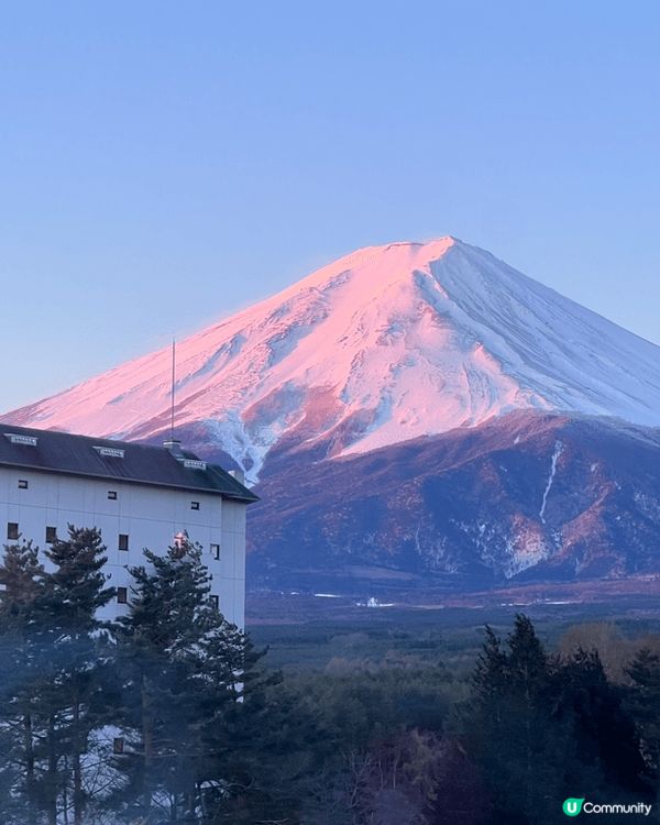 3月份東京河口湖之旅，雖然天氣很冷，但能看到這麼美的富士山是...