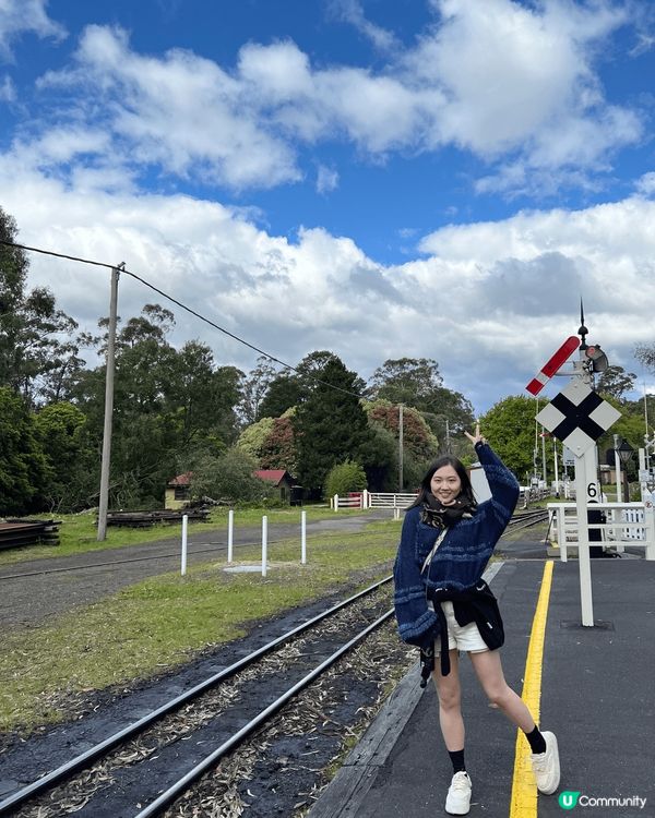 澳洲墨爾本必去打卡小火車，雙腳係可以伸出車外，秋天去非常之舒...