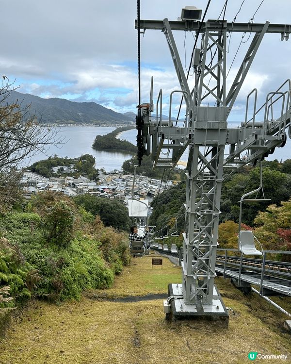 去了一天天橋立，境色不錯，可自由選擇纜車或吊車上落，山上除可...