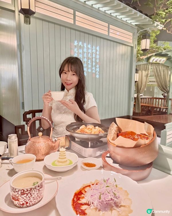 一場古色古香嘅｢西湖盛宴｣💛主打｢新浙菜｣嘅綠茶餐廳喺銅鑼灣...