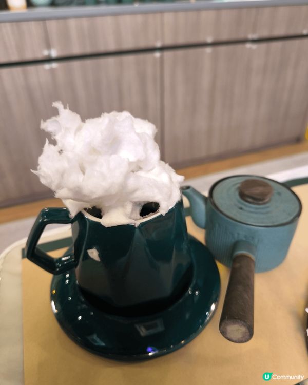 用咖啡製成美食，還有綿花糖甜味，又香咖啡味飲得又食得咖啡骨，...