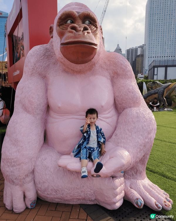經常與兒子去不同地方玩耍及拍照，當中有多啦a夢展覽/中環摩天...