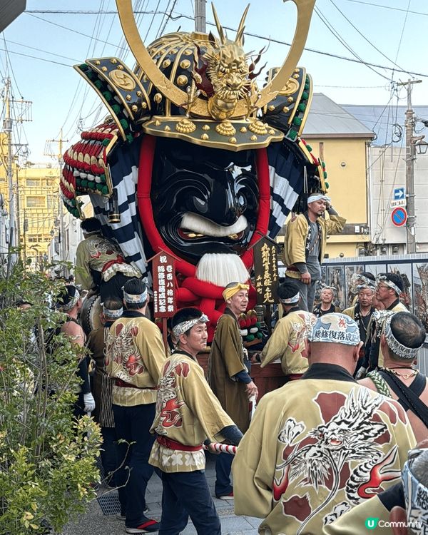 日本🇯🇵佐賀市唐津城，一年一度秋祭盛典。此乃非物質文遺產活動...