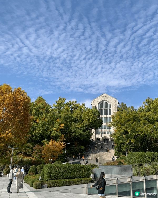 秋天的首爾，到處都有紅葉和銀杏，充滿浪漫的氣氛