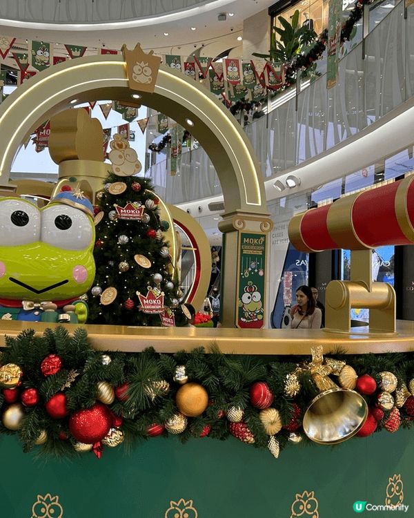 Moko商場有聖誕佈置了，今年主題是可愛的KeroKeroK...