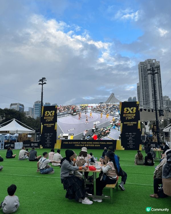 Fiba 3x3 香港年終賽在香港的維多利亞公園舉行，現場有...