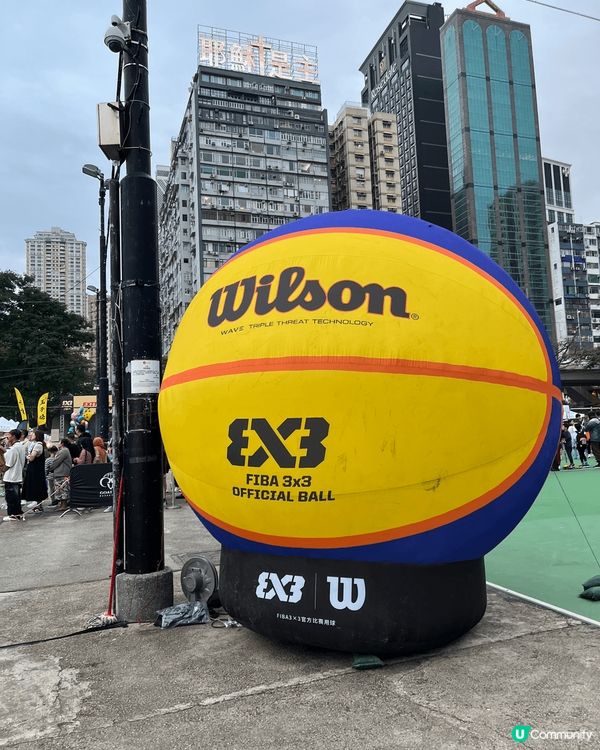 Fiba 3x3 香港年終賽在香港的維多利亞公園舉行，現場有...
