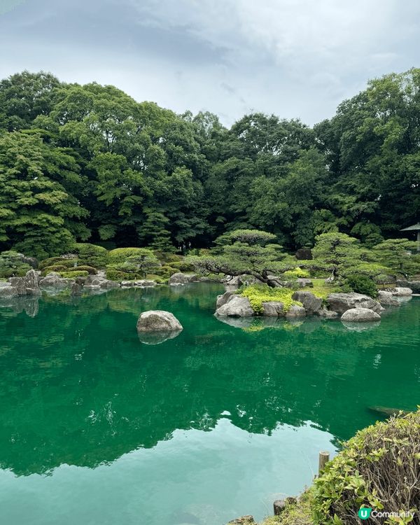 大濠公園的日式庭園，1984年建設，築山林泉迴遊式的日式庭園...