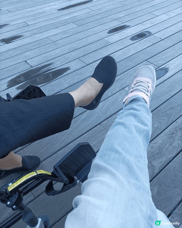 與老人家一起最美的啓德體育園週邊的景色