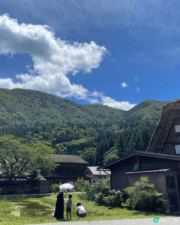 上高地 ，朝早起床就望見如此美景 藍天白雲加上微暖和風 ，如...