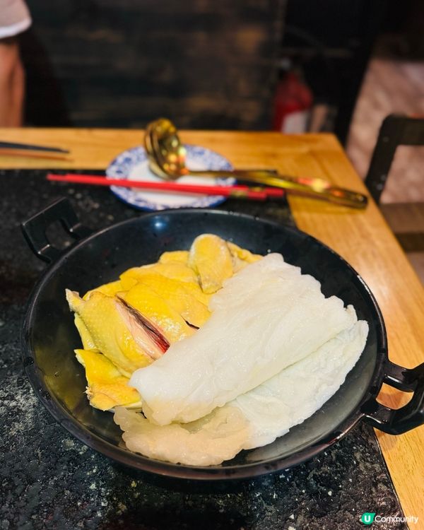 花膠雞湯打邊爐養生又滋味😋