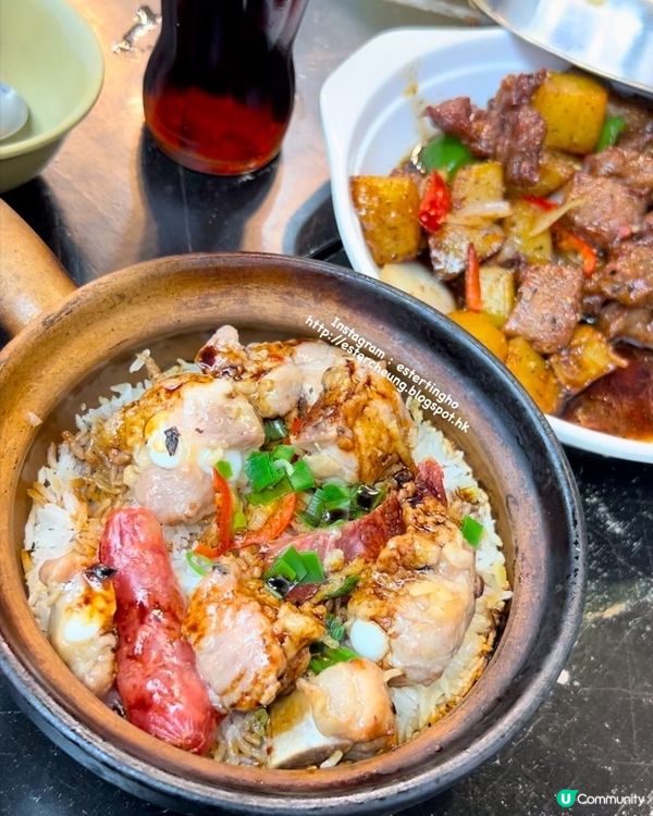 又去食個 💕 臘腸排骨煲仔飯