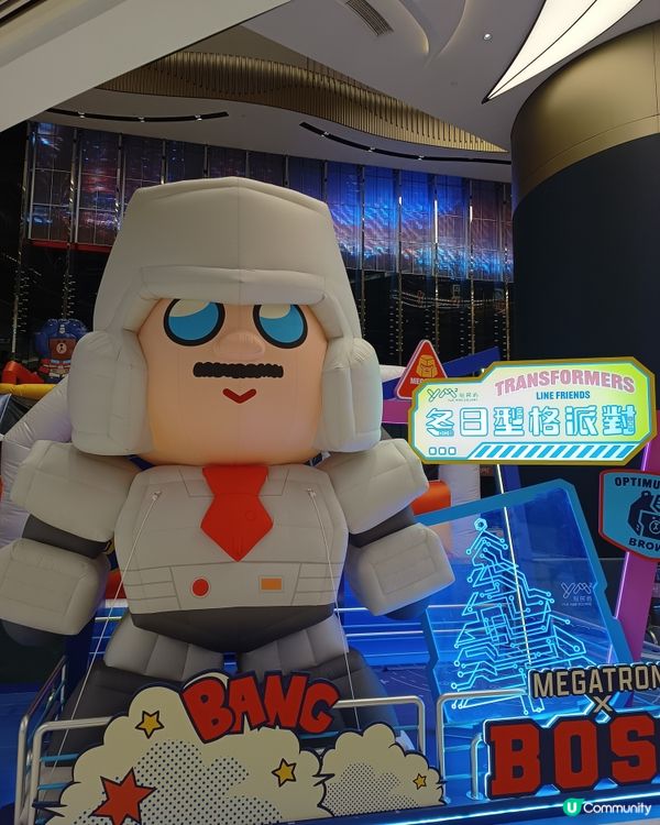 Line friends冬日型格派對Transformers