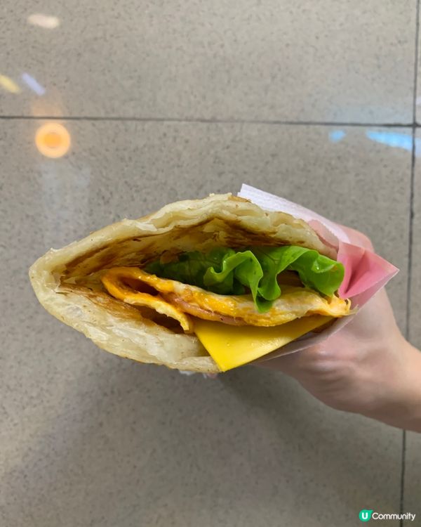 芝士豬柳蛋手抓餅