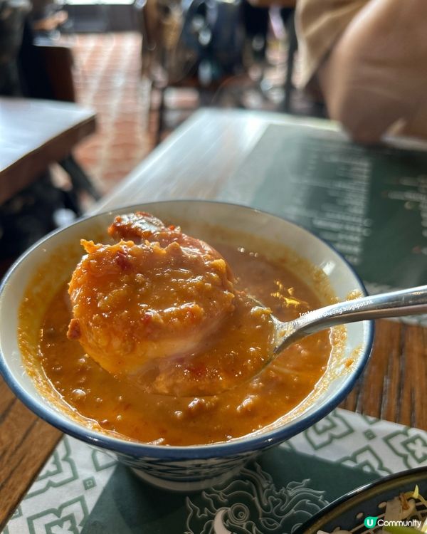 大大隻大頭蝦🦐椰子冬陰功 💕 泰式沾麵