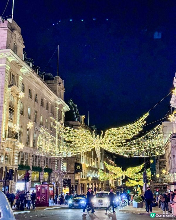 🇬🇧倫敦Regent Street聖誕天使燈飾