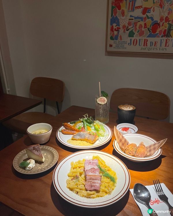 上環新店❤️懷舊復古風Pasta咖啡店🤤