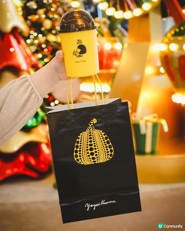 喜茶聯乘人氣藝術家草間彌生