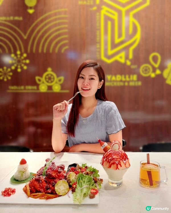 聖誕特別版芝士飄雪韓式炸雞🍗🧀