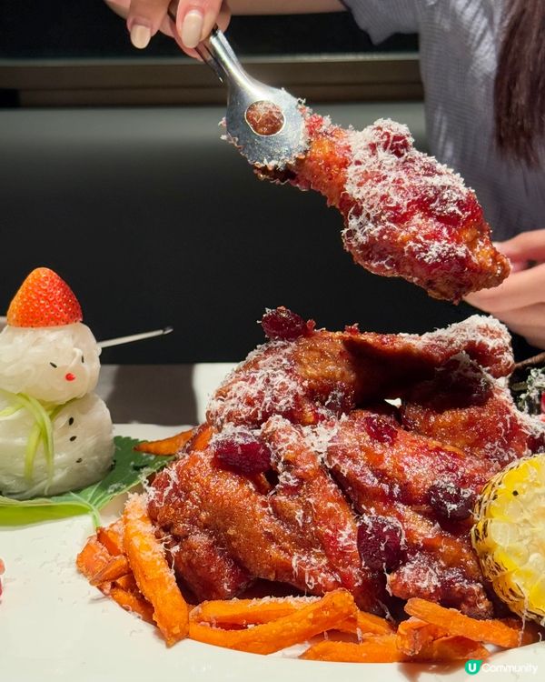 聖誕特別版芝士飄雪韓式炸雞🍗🧀