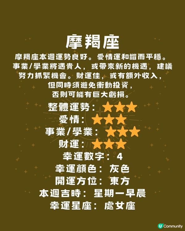 12星座運勢2024🌟本週12星座運勢(16/12-22/12)