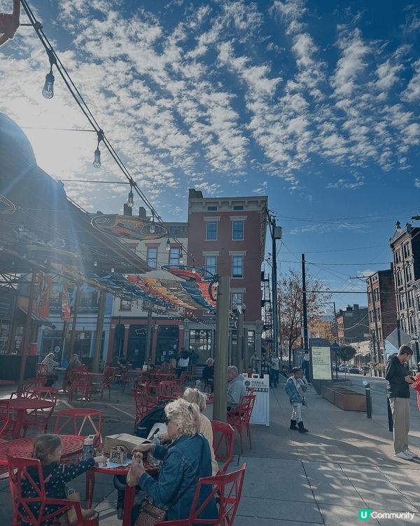 去咗美國小鎮的街頭周圍行，周圍拍攝同拍圍食，天氣好好影出嚟特...