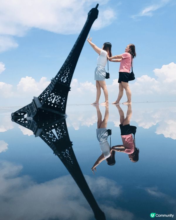 去咗馬來西亞嘅天空之鏡影相，企喺上面真係好似企咗喺塊鏡上面咁...