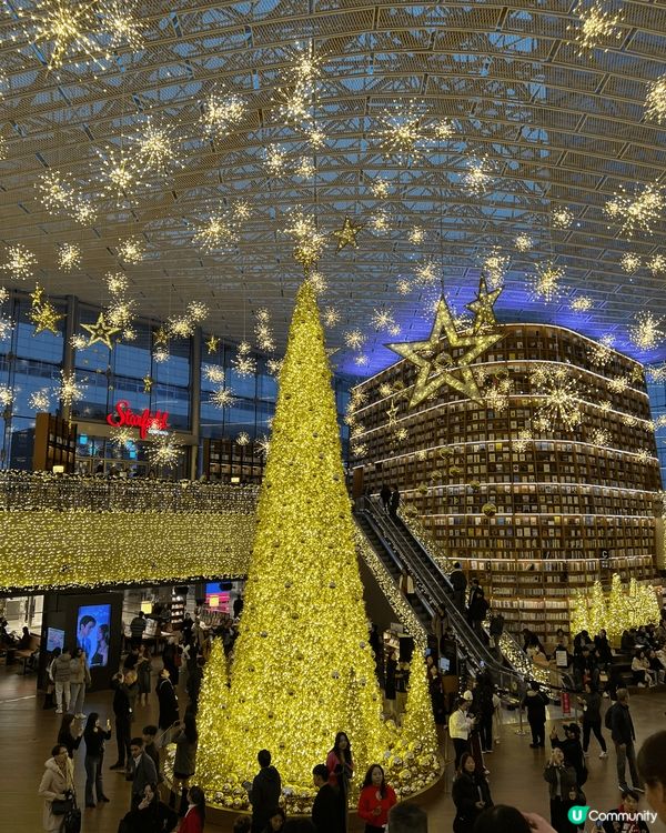 呢個咁靚既圖書館係位於首爾三成站 Coex 星空圖書，親身睇...