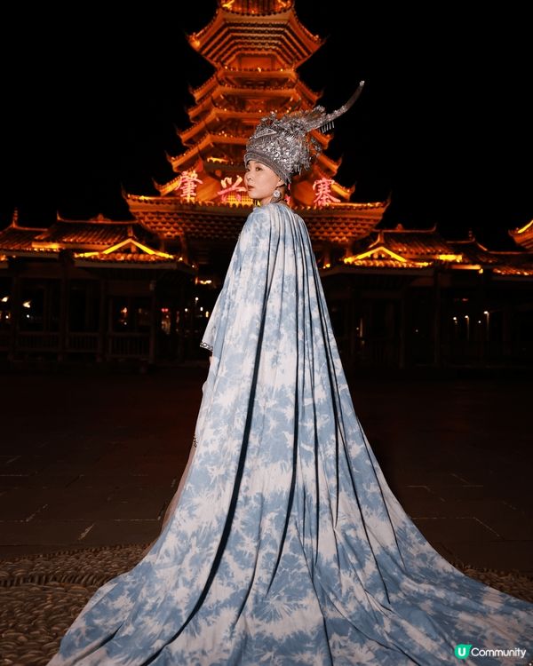 貴州省貴陽市白宮夜景，白天去甲秀樓夜晚逛白宮拍夜景