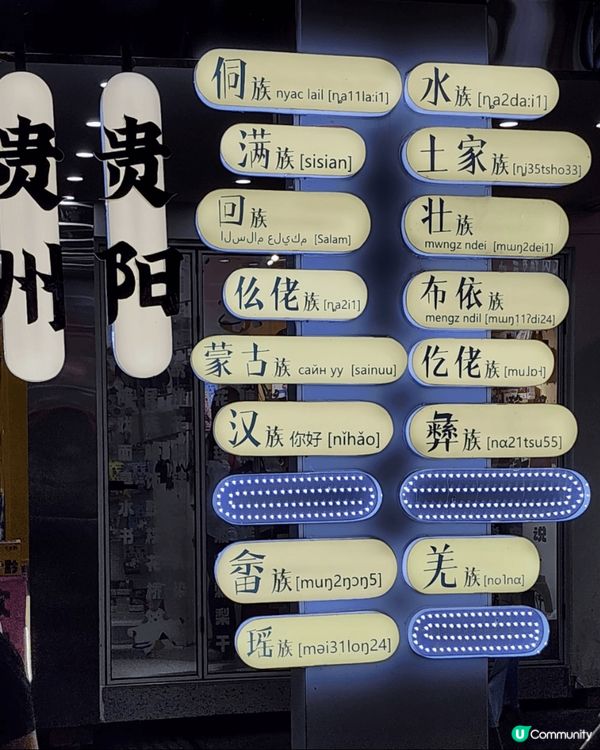 貴州省貴陽市白宮夜景，白天去甲秀樓夜晚逛白宮拍夜景