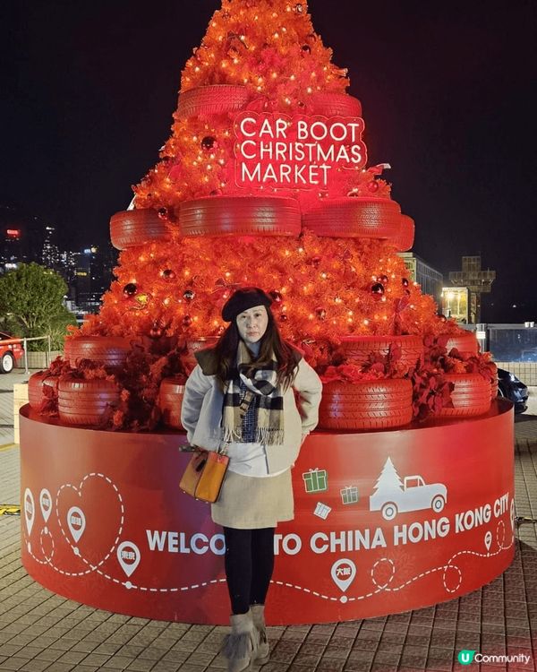 日本白色雪景登山吊車，夢幻埸景飄雪紛紛。香港火紅紅聖誕樹熱鬧...