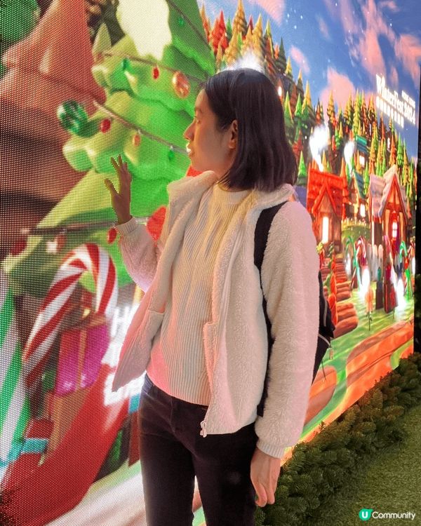 放工去左西九藝術公園影聖誕相