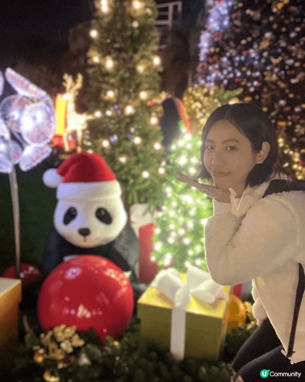 放工去左西九藝術公園影聖誕相