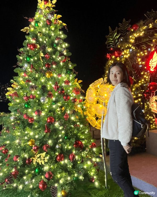 放工去左西九藝術公園影聖誕相