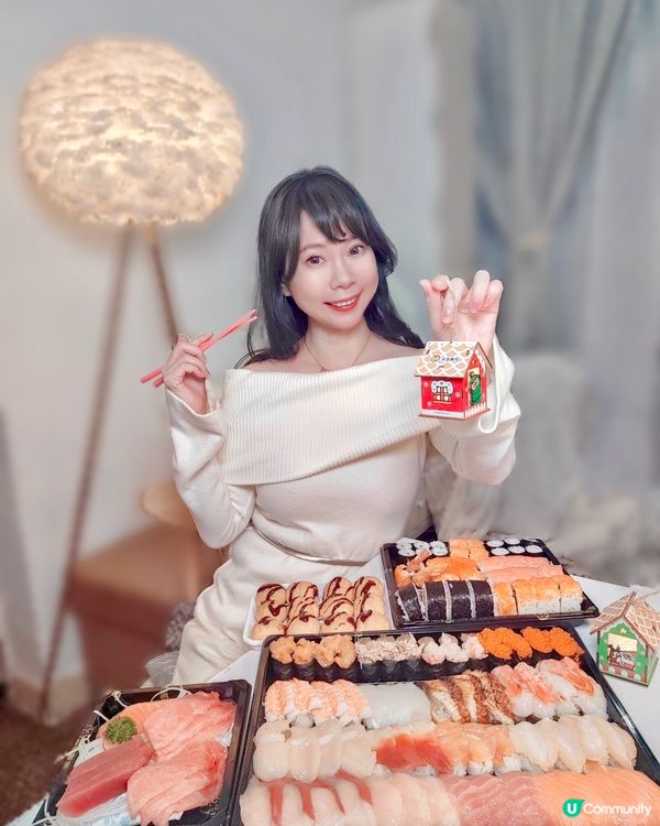 同親朋戚友開party 慶祝聖誕 🎄點少得元氣壽司🍣元氣有多...