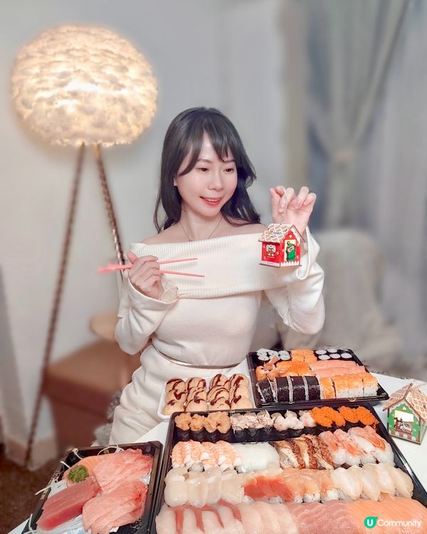 同親朋戚友開party 慶祝聖誕 🎄點少得元氣壽司🍣元氣有多...