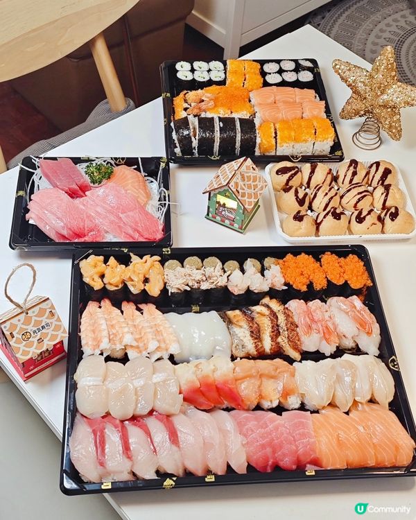 同親朋戚友開party 慶祝聖誕 🎄點少得元氣壽司🍣元氣有多...