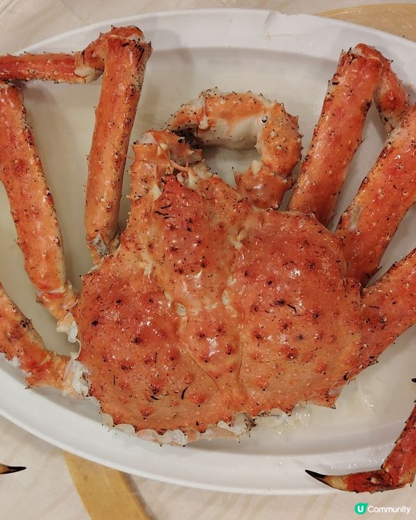 阿拉斯加長腳蟹🤩，過節食好D