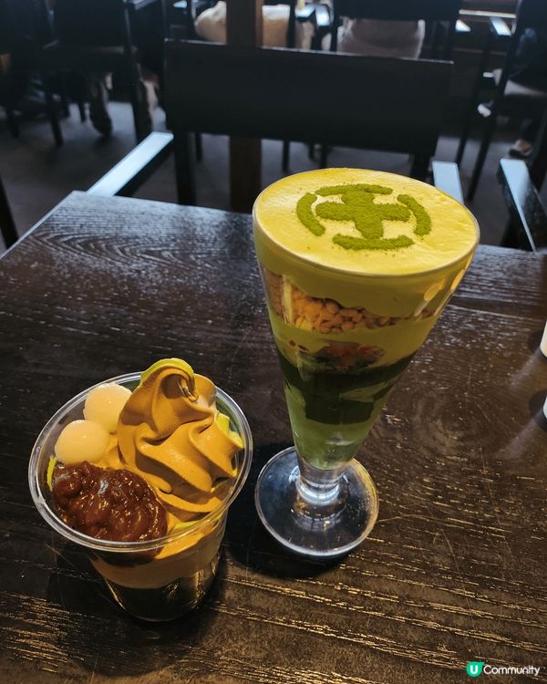 宇治中村藤吉既綠茶雪糕同特式甜品，真係每次黎食，綠茶好濃唔苦...