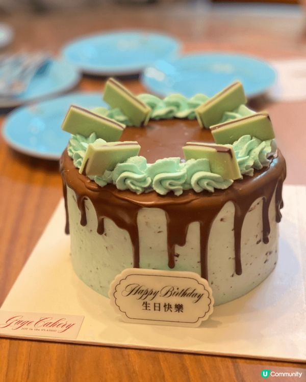 今年生日揀咗最鍾意食嘅薄荷朱古力味蛋糕,試咗Twinkle同...