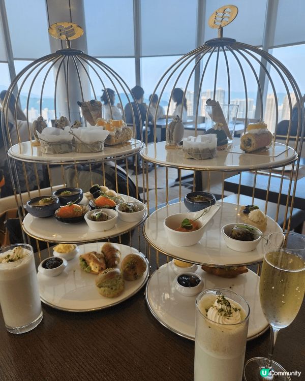 去將軍澳酒店頂樓食靚靚打卡high tea開心果下午茶～坐窗...