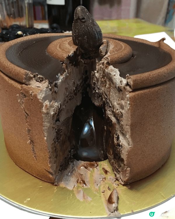 流心朱古力蛋糕很美味，有特色，不太甜