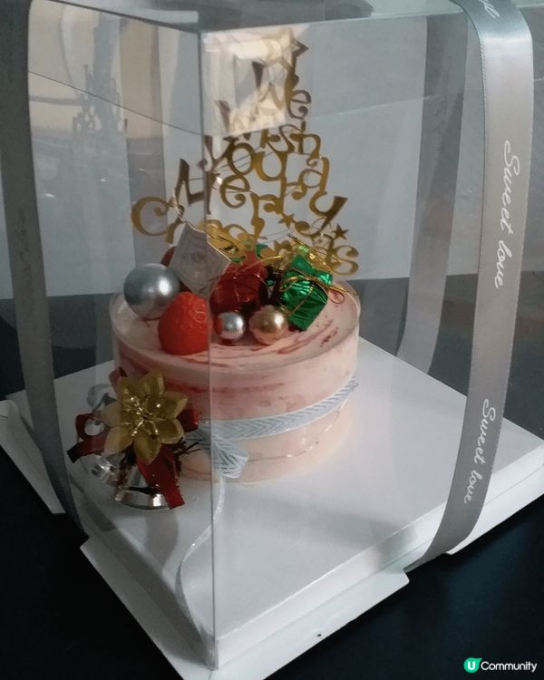 士多啤梨大理石乳酪芝士蛋糕(生酮版)，包裝和裝飾用心華麗，閃...