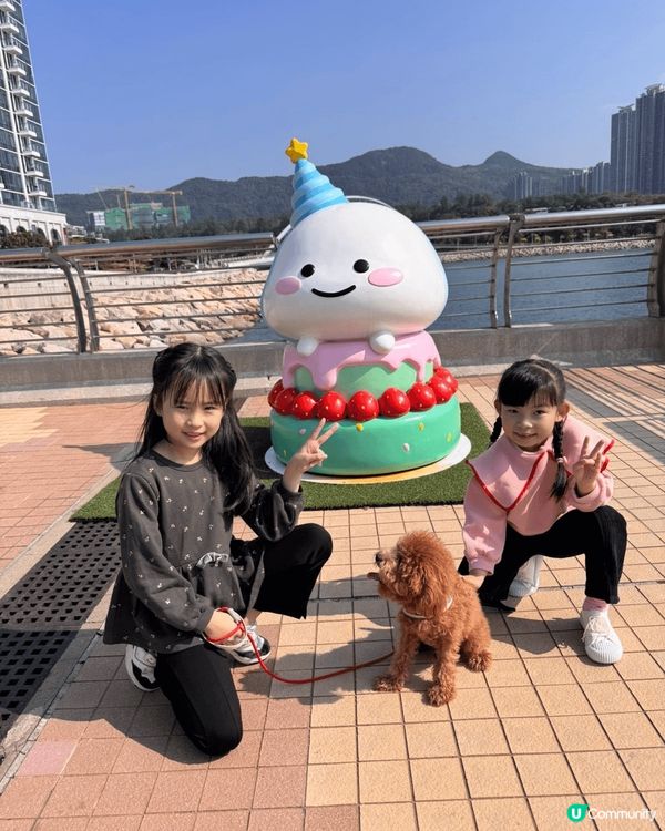 將軍澳海濱公園，同表哥表姐放狗，去狗公園玩，天氣好好，好適合...